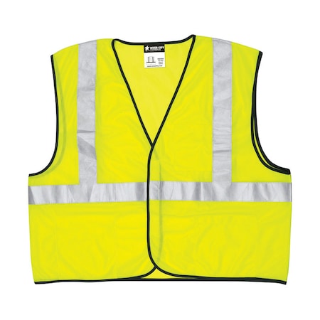 Safety Works Safety Works Reflective Safety Vest Fluorescent Green XL CVCL2MLXL